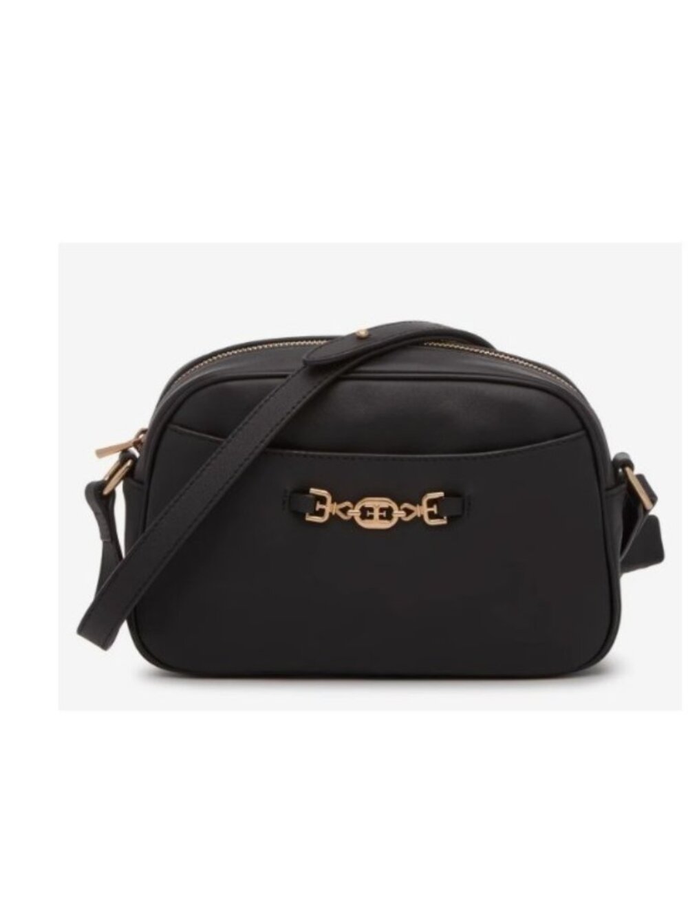 SAM EDELMAN Loraine smooth leather small crossbody bag - BLACK